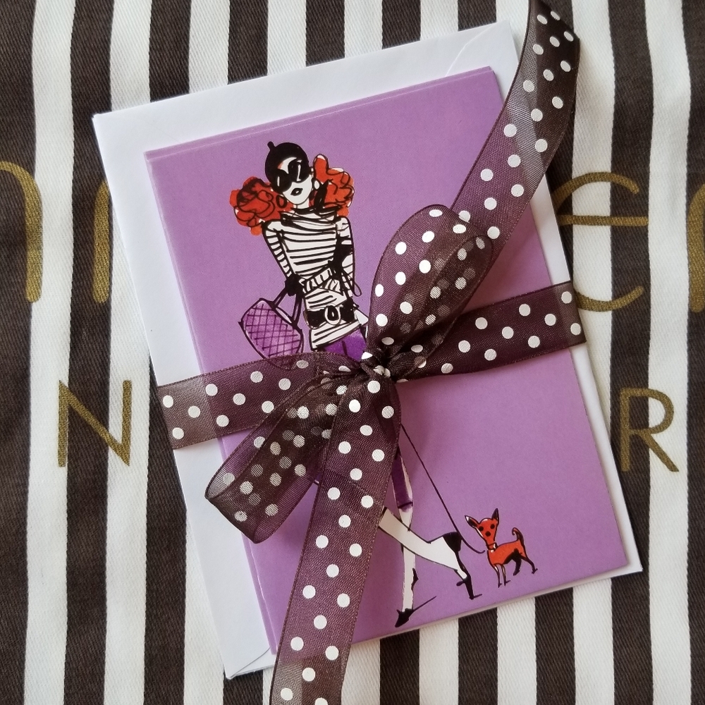 ❗Henri Bendel Illustrator Izak Zenou Bendel Girl Notecards and Envelope Set❗